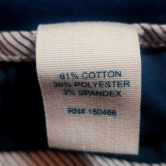 Market & Spruce Pants Womens Size 12 Stitch Fix Solid All Blue Crop with Pockets - Picture 4 of 6